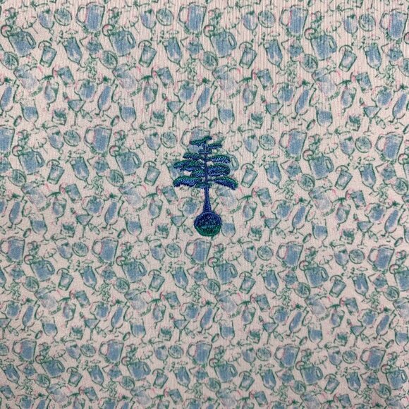 Johnnie-O Mens Shirt Large Malibu Blue Kilmer Polo Featherweight UPF50 Drinks - Picture 3 of 9